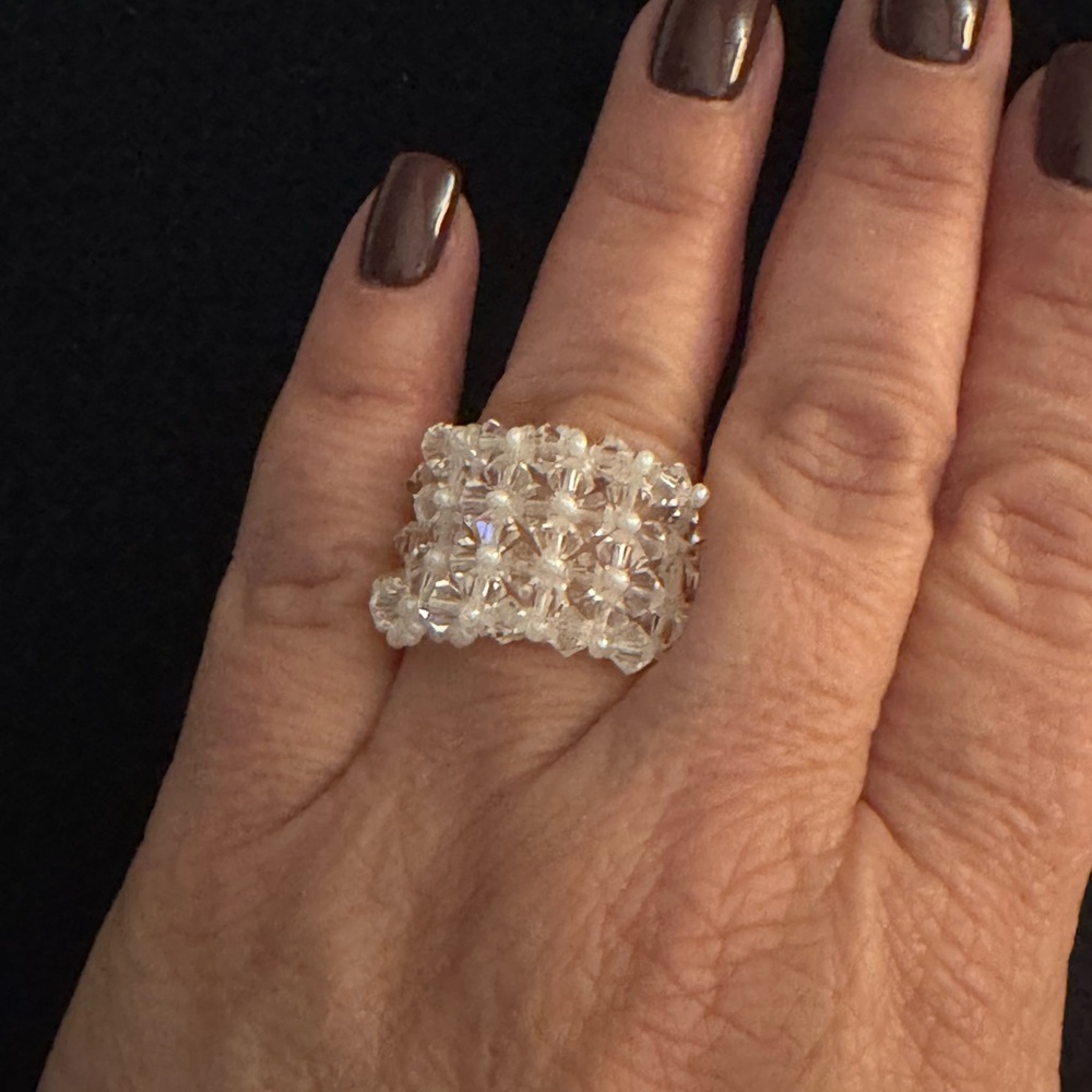 Crystal Beaded Ring